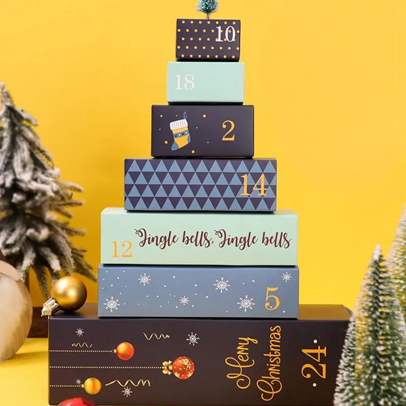 Christmas Advent Calendar 24 Days creative Box Birthday Countdown Empty Gift  Box Surprise For Kids Family DIY Wedding Decoration - AliExpress