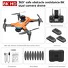 Drone fpv GPS PRO HJ90, caméra HD double 8K
