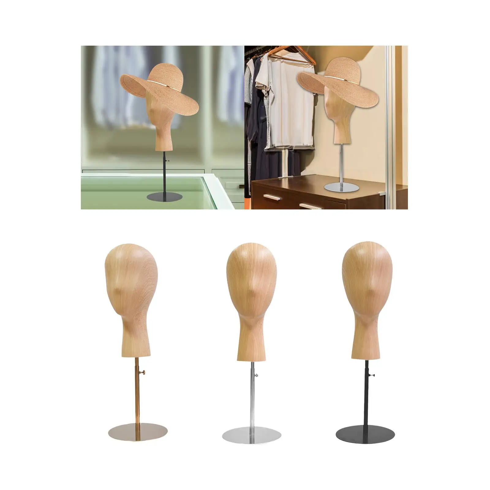 Wig Display Stand Beauty Accessories Displaying Mannequin Head Wig Holder for Beauty Salon Earrings Barber Shop Necklaces Adults