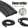 3/1M Dia 3/4/5/6/7/8/10/12/15/18mm Solids Black Sealing Strip Nitrile Rubber Round Strip ,Black EPDM Rubber Foam