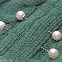 2 pièces broches de perles broche pull châle Clips broche de perle broches pour femmes Cardigan pull pince broches de perles pour chemises robes 4
