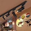 RGB Stage Zoom LED Track Lights Adjustable Focus Logo Projector Ceiling Spotlights Picture Gallery Theater Rail Lighting Fixture 6