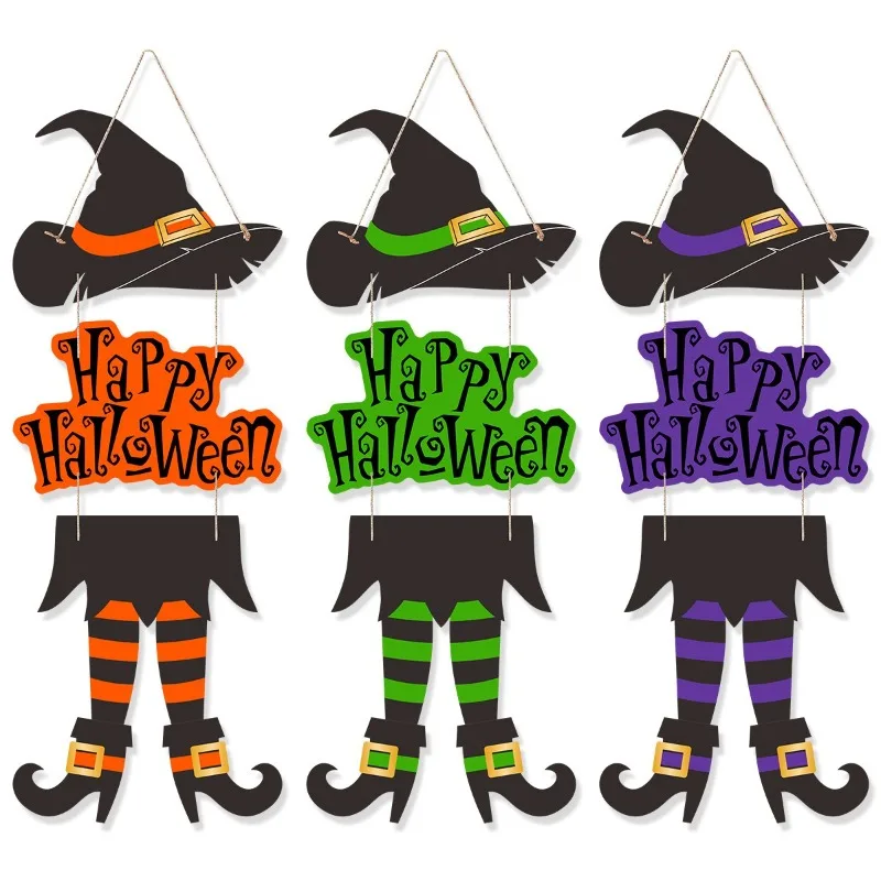 Halloween Witch Door Hanging Decoration description 5