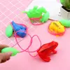 3Pcs Jumping Frog Toy Funny Line Control Plastic Air Powered Bounce Crocodile/Horse Childhood Toy for Kids 5