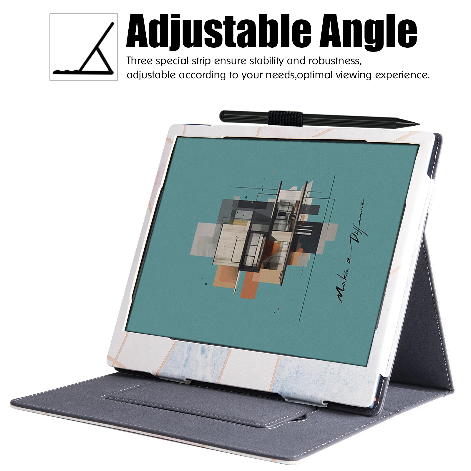Couro Stand Case para Tablet Capa de Manga com Auto Dormir And Wake Onyx Boox Note Nota Air3 c Nota Air2 Nota Air2 Plus Epaper 103 pu - Imagem 2
