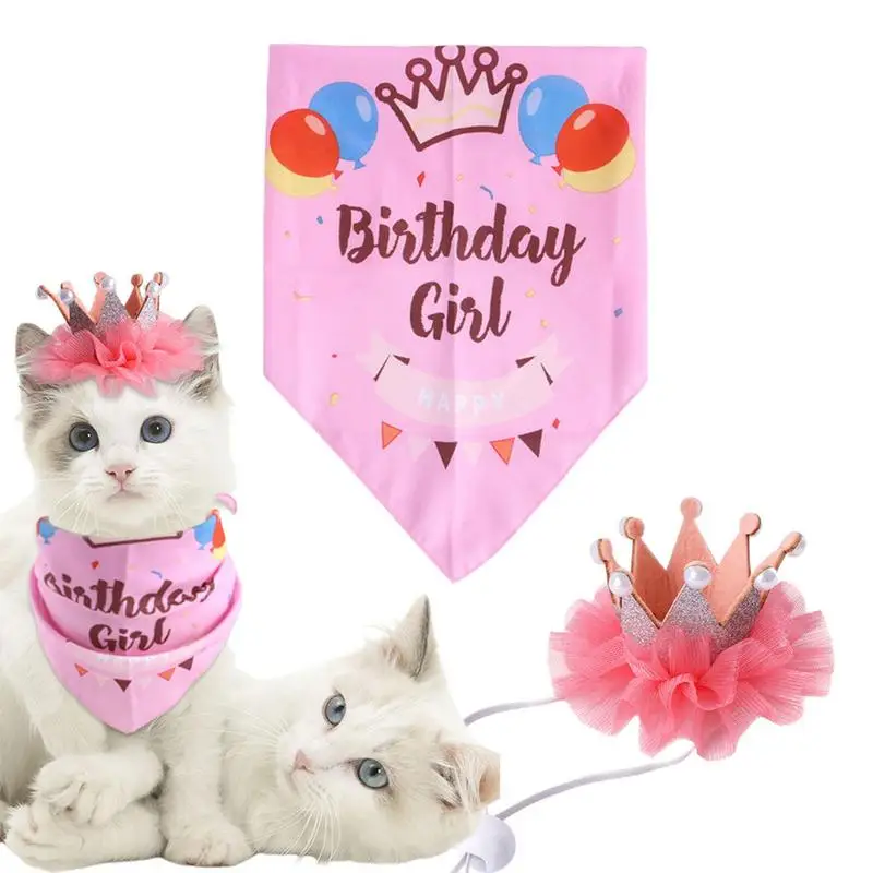 

Dog Happy Birthday Party Crown For Cat Pet Fit Felt And Polyester Fabrics Craftsmanship Not Easy To Fade Stretchy Elastic Band