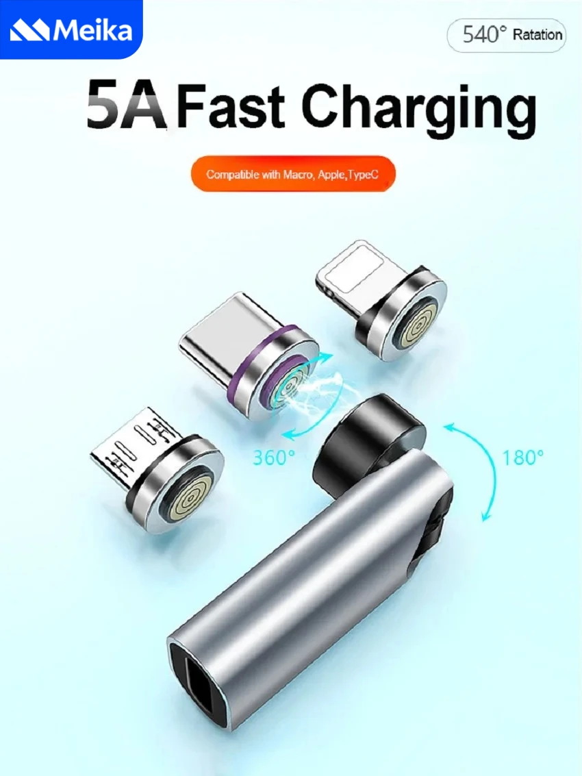 รูปสินค้า อะแดปเตอร์ชาร์จเร็ว 5A หมุนได้ รองรับ PD สาย Type-C