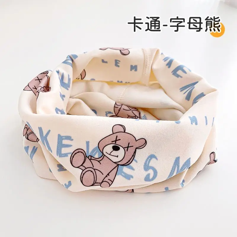 Winter Children Warmer Neck Scarf For Kids Boys Girls Neckerchief Cute Baby Cartoon Scarf Soft Neck Collar Children&acute;s Scarves
