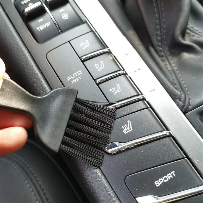 

6 In 1 Black Antistatic Brush Portable Handle Nylon Anti Static Brush Cleaning Keyboard Brush Kit Cleaning Tool