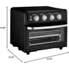 Air Fryer + Convection Toaster Oven, 8-1 Oven with Bake, Grill, Broil & Warm Options, Stainless Steel, TOA-70 (Matte Black) 3