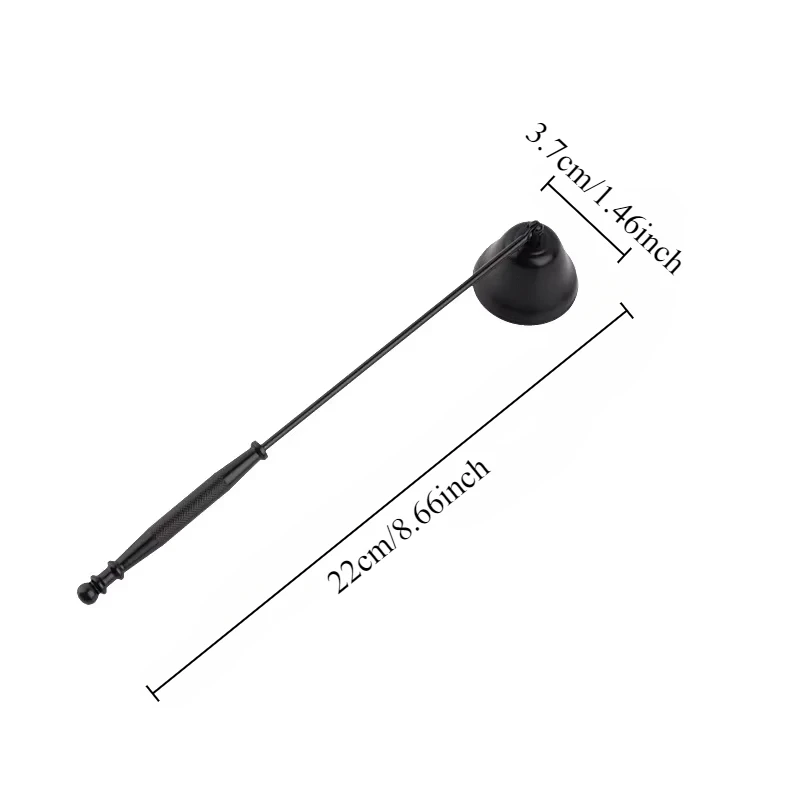 Candle Cover Bell-shape Long Handle Candle Holder Stainless Steel Extinguisher Home Accessories Decoration Match Trimming
