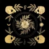 Black Tablecloths Tarot Clot Card Divination Halloween Tablecloth Black gold Fashion Decoration Alchemical Sigil Altar Astrology 5
