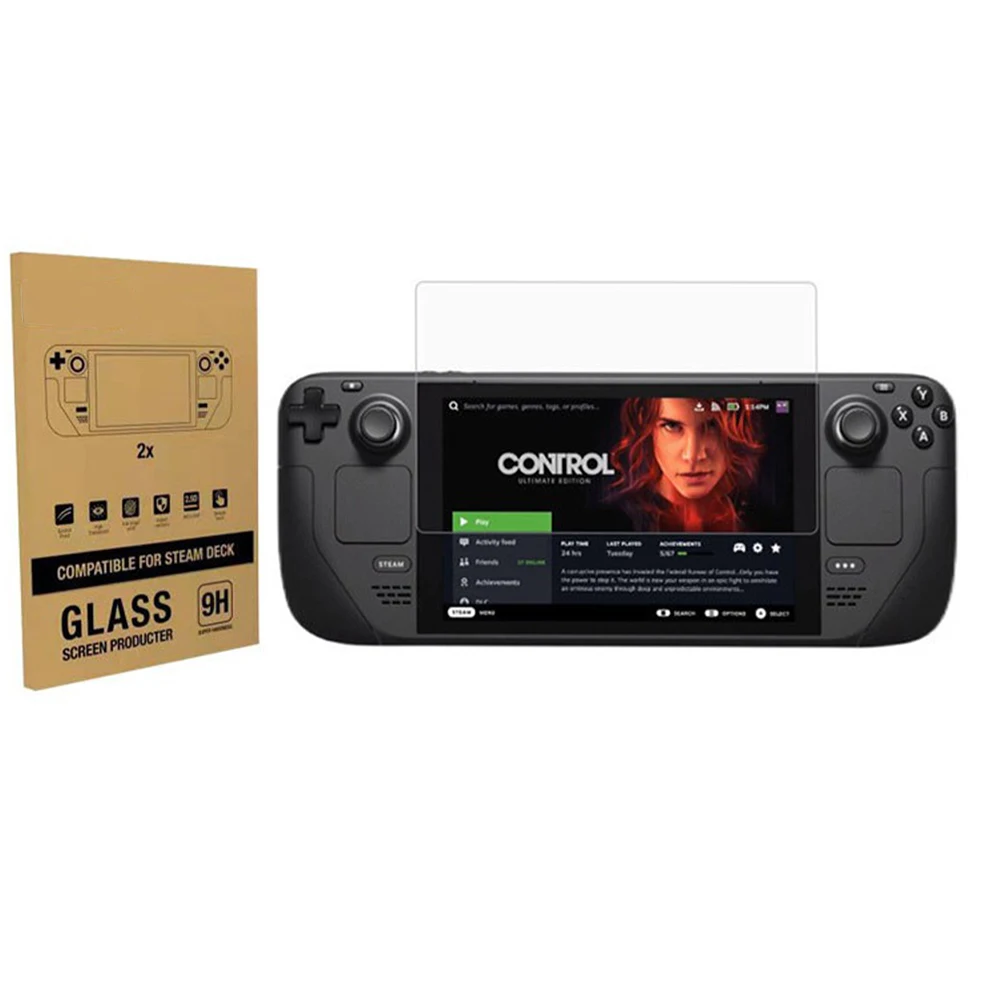 2 Pz Vetro Temperato Per Valvola Steam Deck Console Di Gioco 9H Film Per Steam Deck Screen Accessori Vetro Antigraffio 0.26Mm