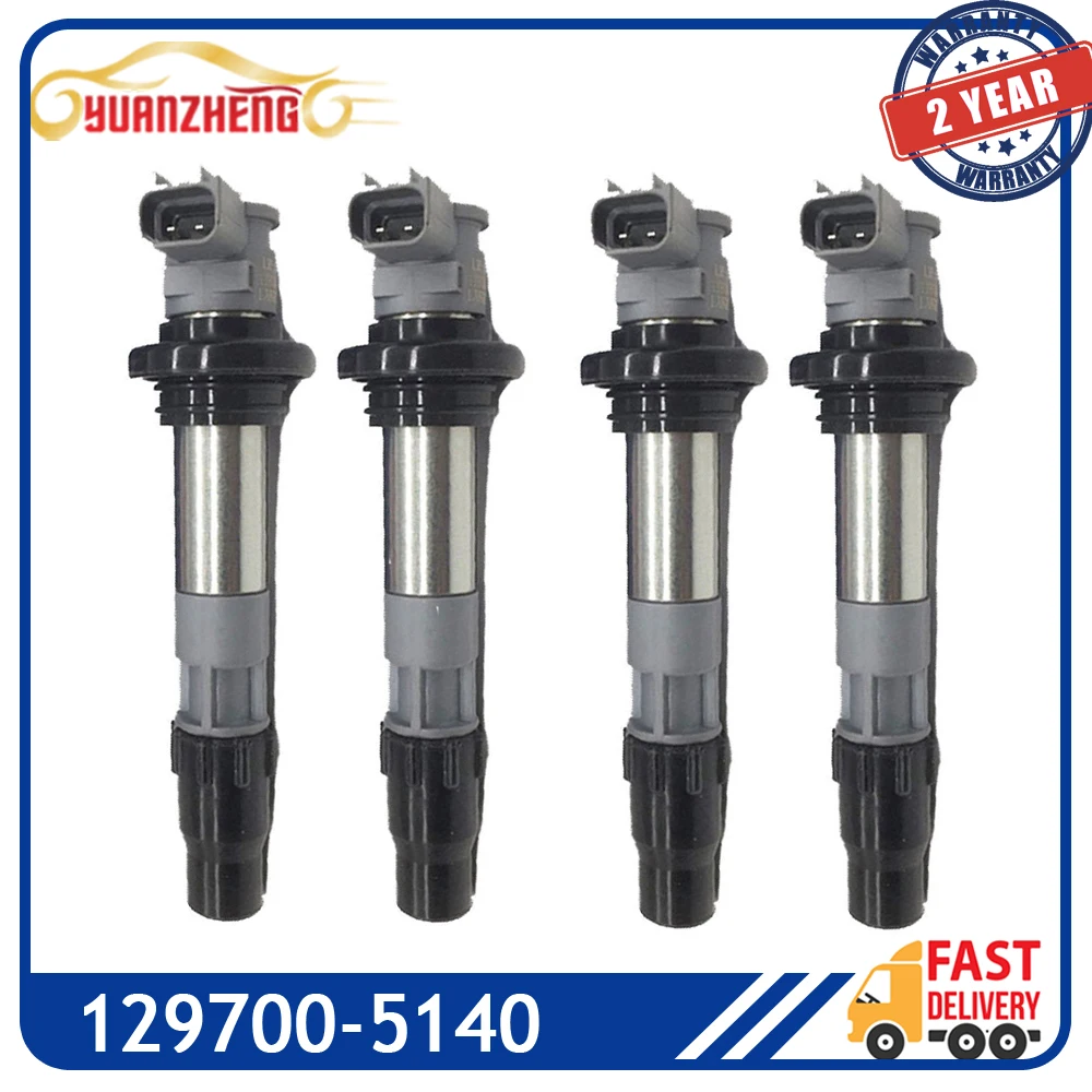 

4PCS New Ignition Coil 129700-5140 For Suzuki Motorcycle GSX-R600 L1 L2 L3 L4 L5 L6 L7 L8 L9 2008-2019 33410-38H00 3341038H00