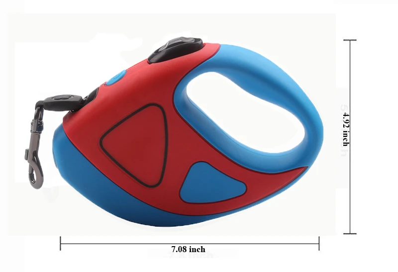 LED Retractable Dog Leash with Rechargeable Light