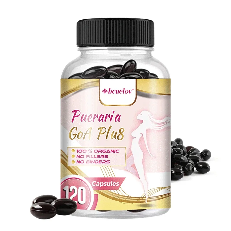 Organic Pueraria Extract 500 mg capsules breast health female body management blood circulation