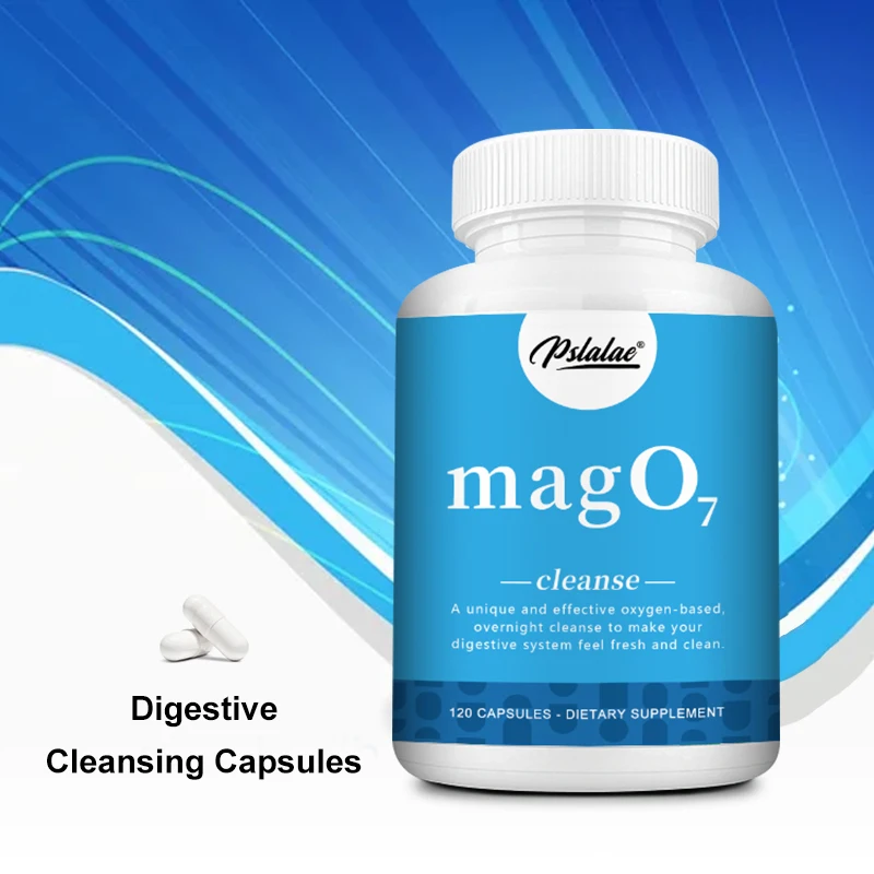 

Mag O7 Oxygen Digestive System & Colon Cleanse & Detox Capsules, 120 Capsules, Perfect Travel Size