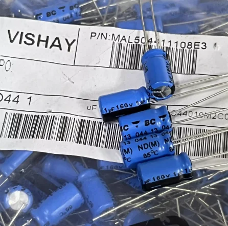 20pcs/lot Original VISHAY BC 044 series 1UF 160V 6.3x11mm audiophile electrolytic capacitor free shipping audio note an spx sterling silver speaker audiophile grade jumper cable best conductor bridge line connecting short wire