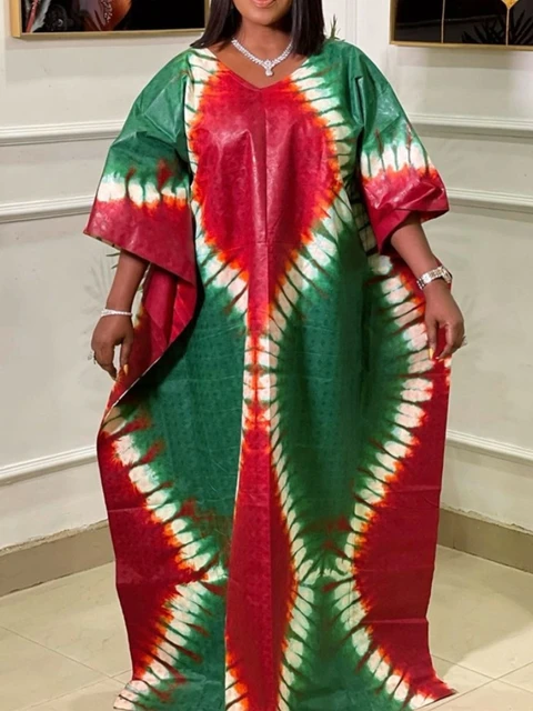 Yemisi Print Kaftan Boubou Dress