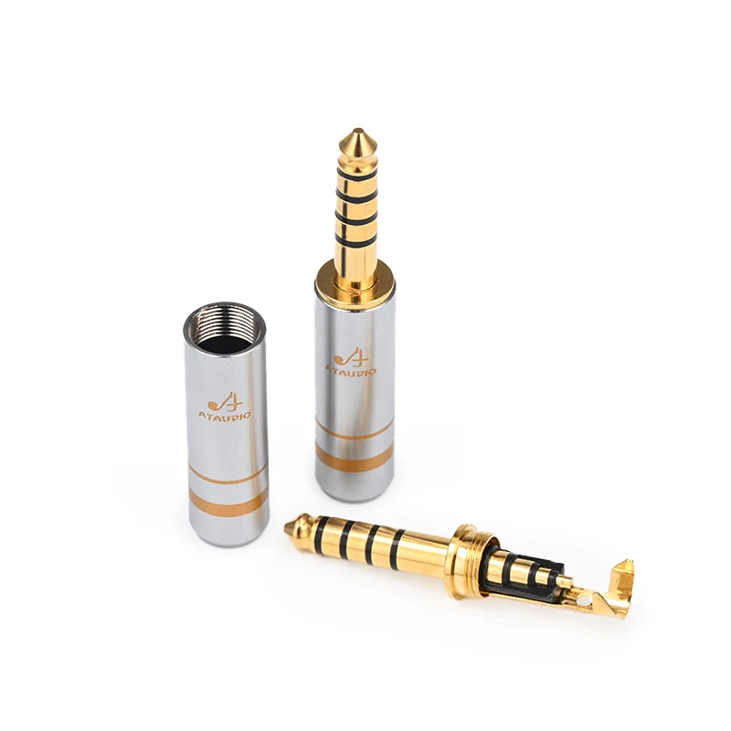 4 PCS HiFi 헤드셋 플러그 4 극 잭 4mm 케이블 어댑터 용 4.4mm 오디오 플러그 잭 커넥터
