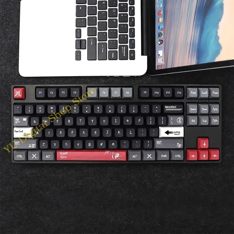 96BA 133Key DIY XDA -Profil ARES KEYCAP PBT -Farbstoff für mechanische Tastatur – Detail 10