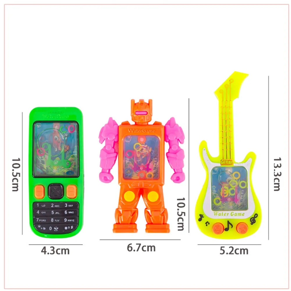 Children Toys Water Machine Ring Handheld Game Console 6 Pcs
