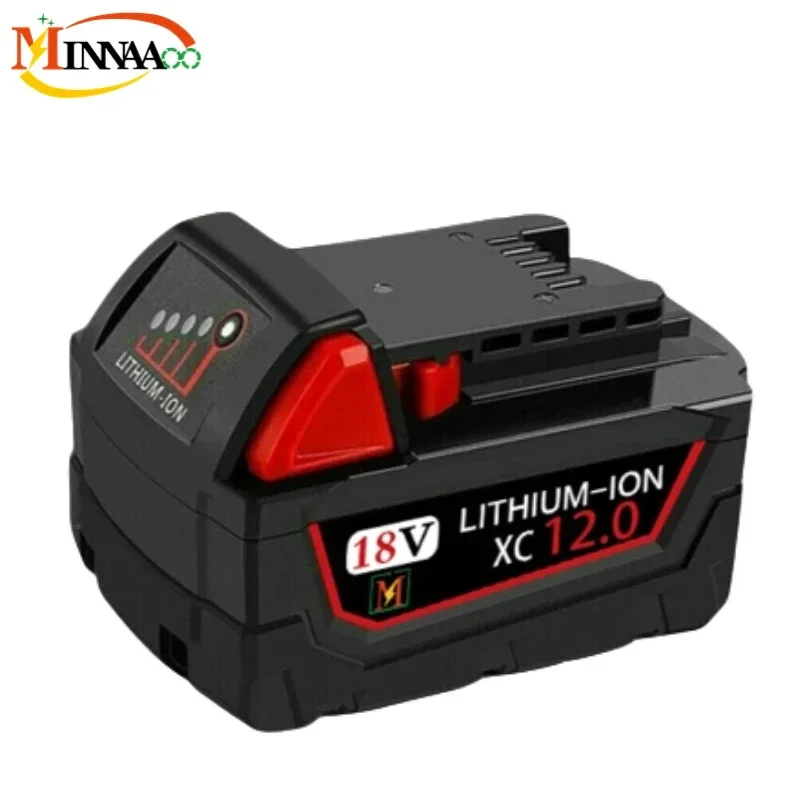 

Rechargeable Batteries For Milwaukee M18B5 XC Lithium ION Battery 18v 9.0/6.0/12.0Ah battery charger For Milwaukee M18 12V~18V