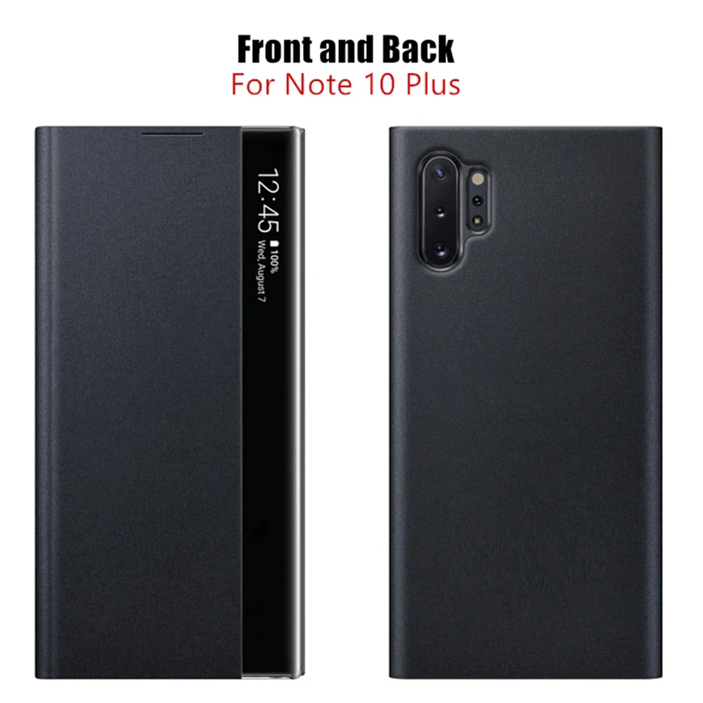 Back Cover Clear View Note 10 Samsung Clear View Flip Cover Mobile
