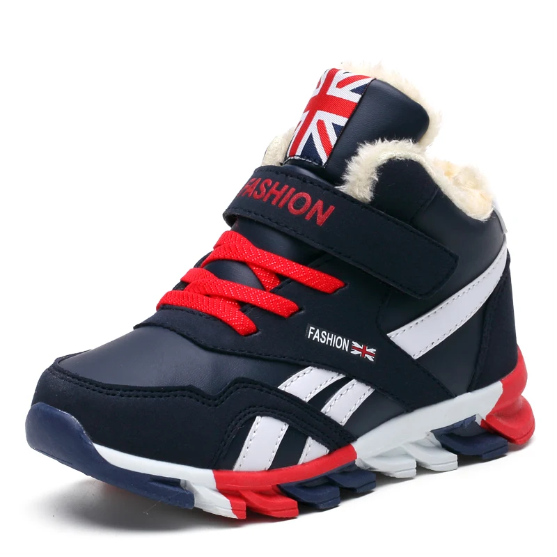 Boys Sneakers High-top Winter Cotton Warm Footwear Casual Sports Tennis Shoes for Kids New Childrens Sneakers kids shoes