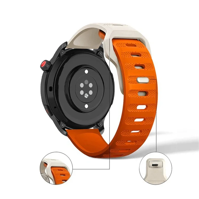 Versatile Silicone Sport Band - 20mm/22mm Wristband Strap