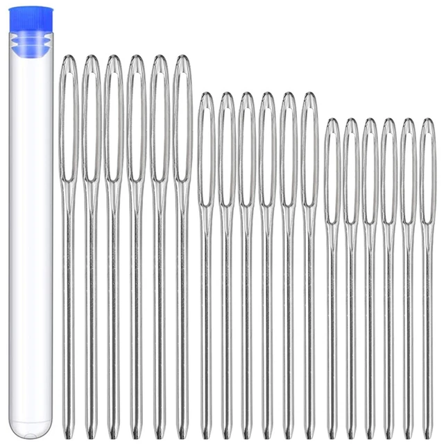 Large-Eye Blunt Needles, Stainless Steel Yarn Knitting Needles