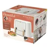9 QT Air Fryer,Air fry, roast, reheat, dehydrate, bake or broil,Sync two different foods,touch-activated display illuminates. 2