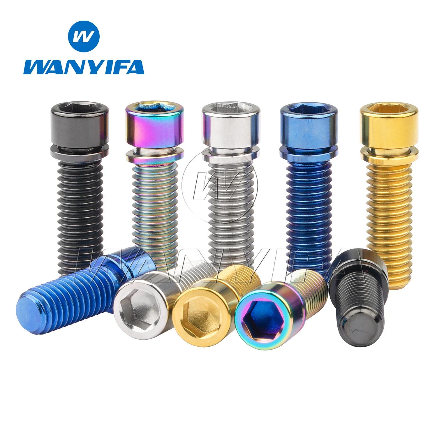 Wanyifa Titanium Bolt M8x20 M8x25mm Allen Key Small Head Screws For