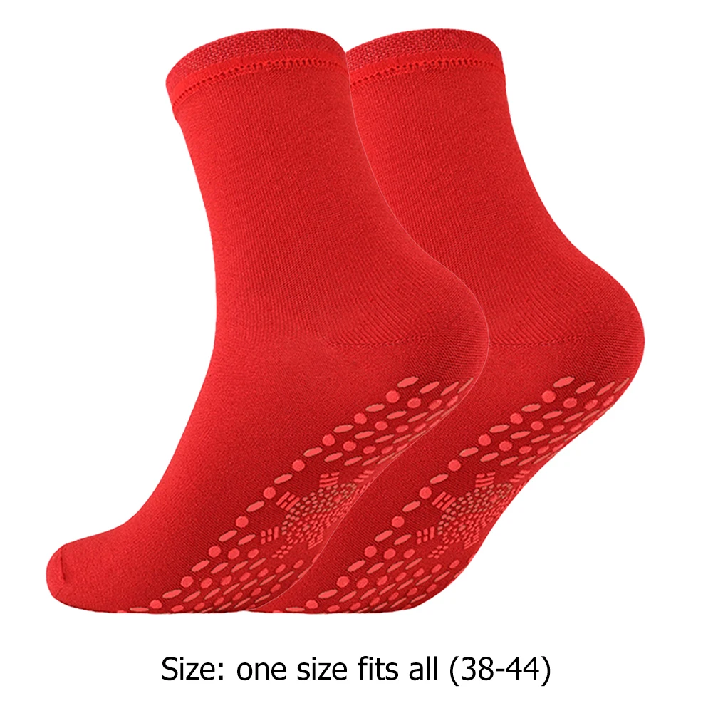1-5Pairs Foot Warmer Socks Winter Anti-Freezing Sports White Red Warmer Stockings Breathable Anti-Fatigue for Fishing Camping