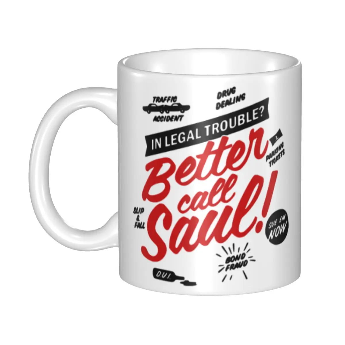thumbnail image 1 of Taza de café Better Call Saul, personalizada por ti mismo, taza de té y leche de cerámica de Saul Goodman, 1 of 5