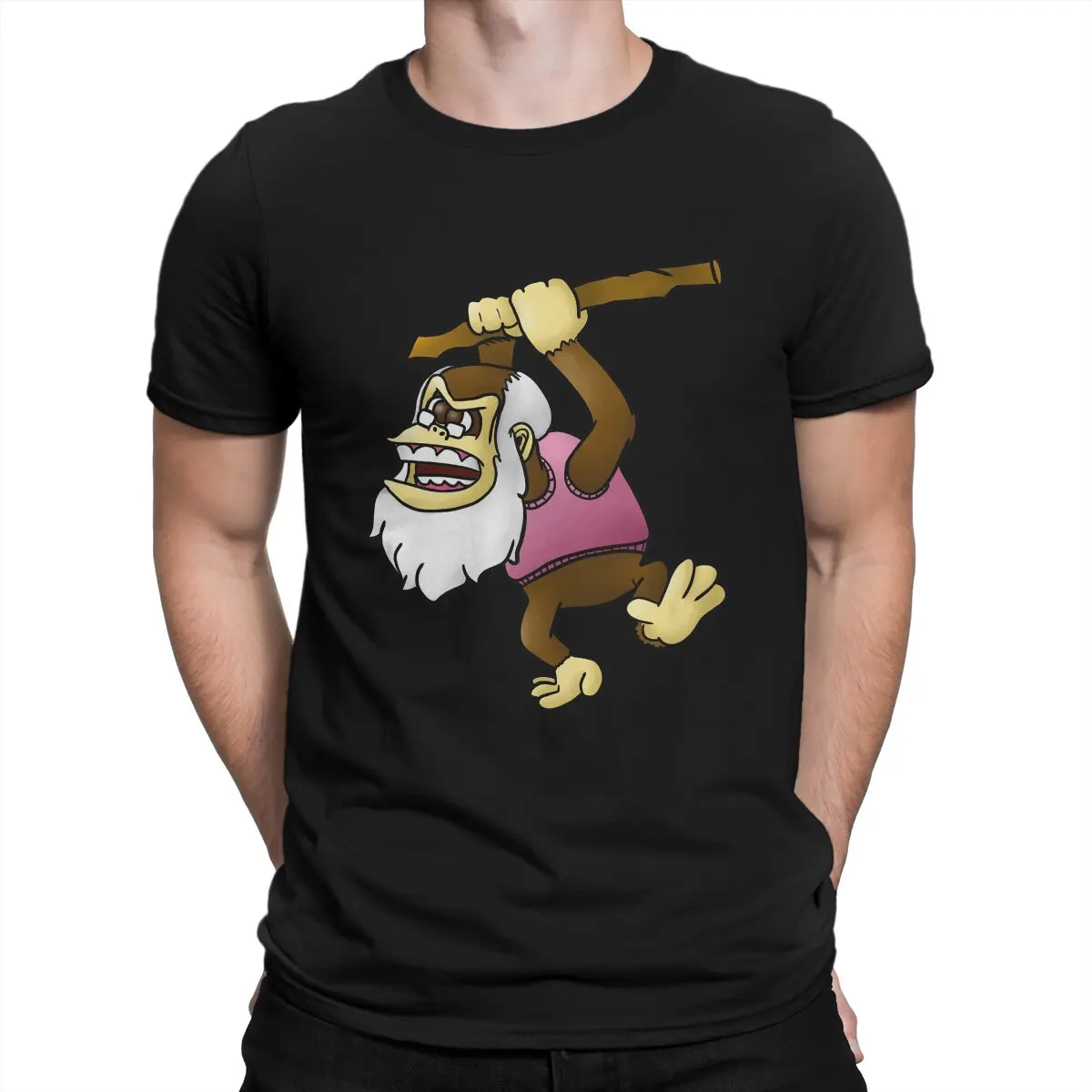 

Футболка мужская с принтом осла конгса, модная тенниска с короткими рукавами и круглым вырезом, 100% хлопок, летняя одежда