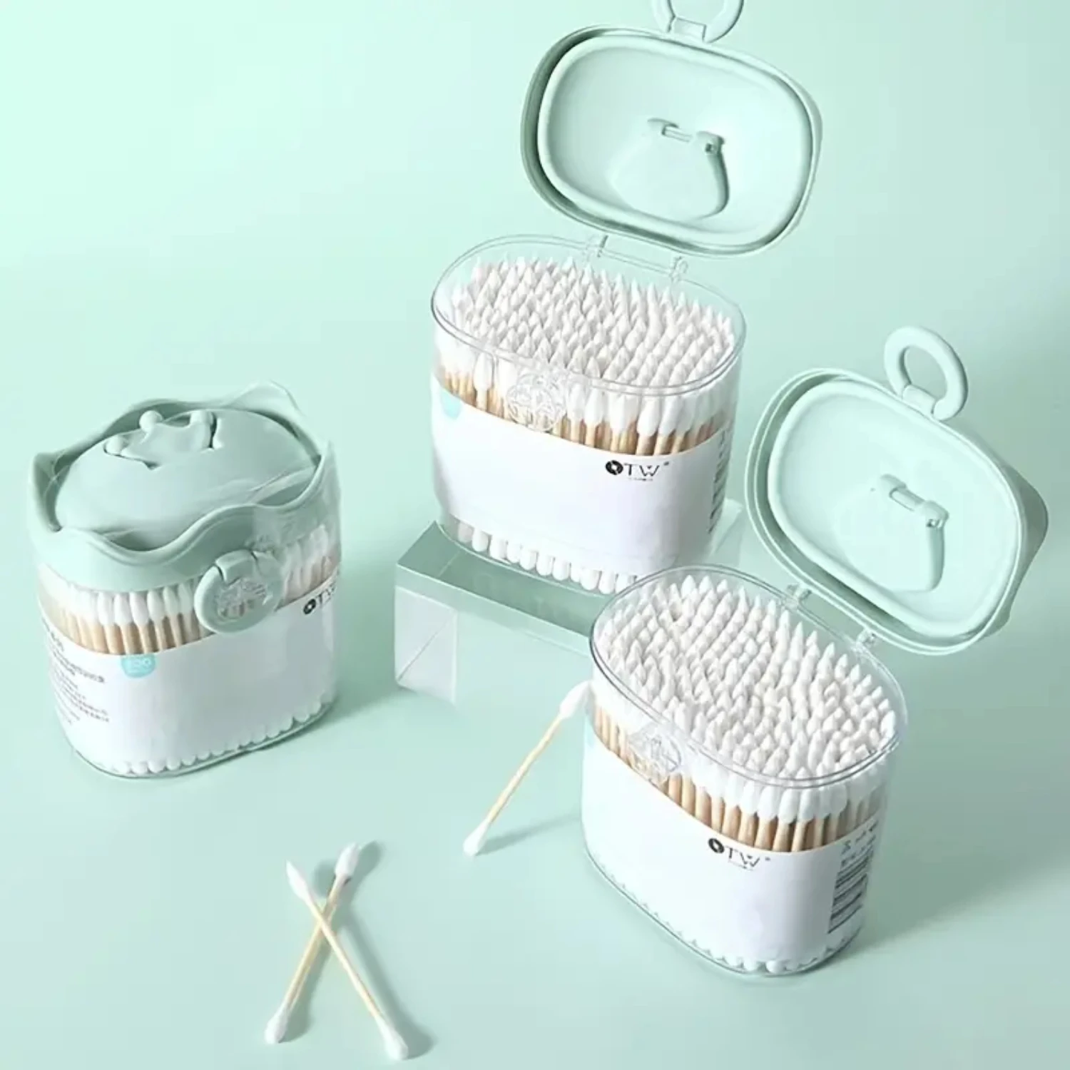Versatile Premium High-Quality Dual-Ended Wooden Ear Cotton Swab-Essential Tool for Precise Makeup Application, Daily Cleaning