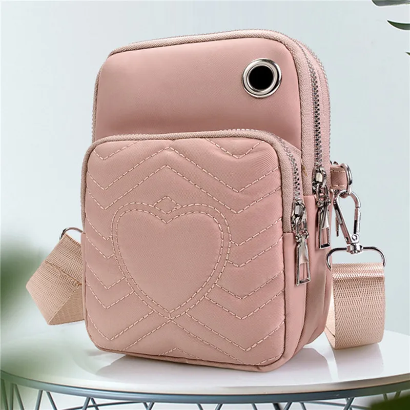 

Women Mobile Phone Bag Solid Girls Messenger Bag Wallet Coin Purse Wild Mini Casual Female Crossbody Bag