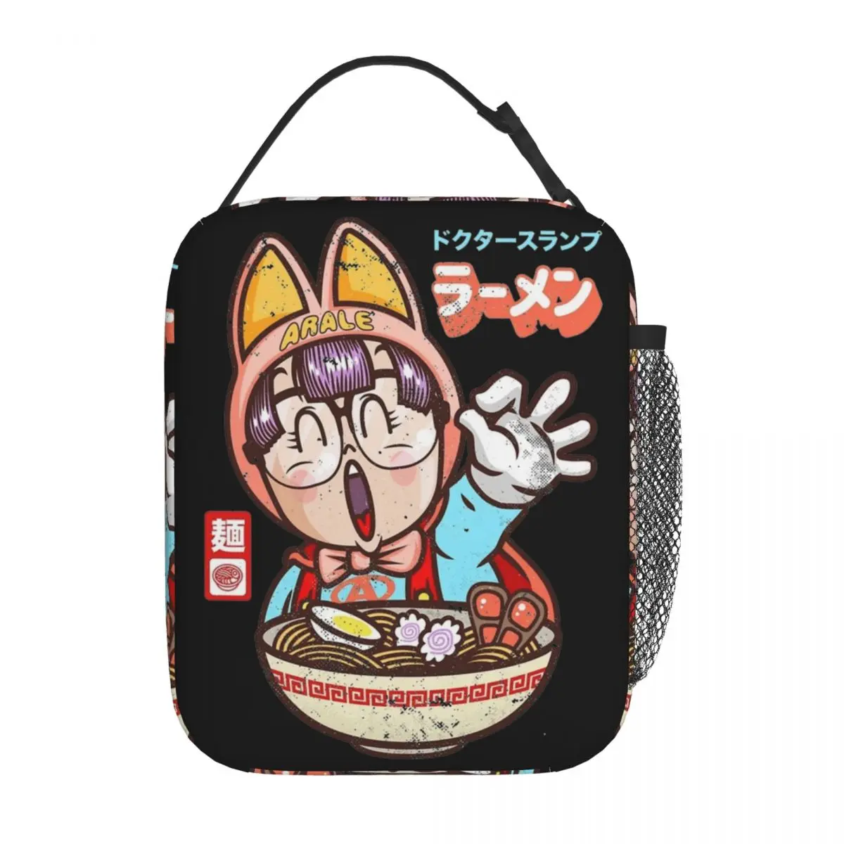 Arale Noodle Ramen Dr Slump Insulated Lunch Bag Portable Meal Container Cooler Bag Tote Lunch Box Office Picnic Food Handbags