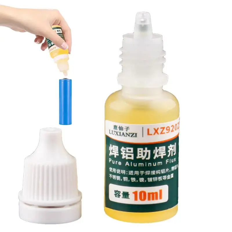 

10ml DIY Soldering Fluid Quick Welding Effective Liquid Aluminum Copper Stainless Steel Flux Soldering Paste Solder Welding Tool