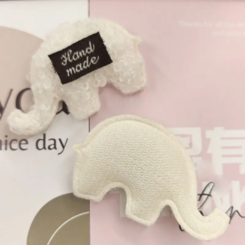 30 Stück Filz-Elefant-gepolsterte Applikationen für DIY-Haarspange, Schuhe, Hut, Kleidung, Zubehör, Aufnäher – Detail 11