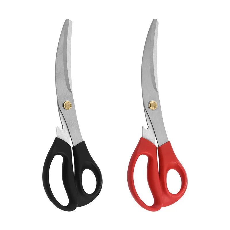 

Dobeli Stainless Steel Extended Blade Barbecue Scissors Salad Vegetables Meat Cutter Household Kitchen Shear 2 Colors
