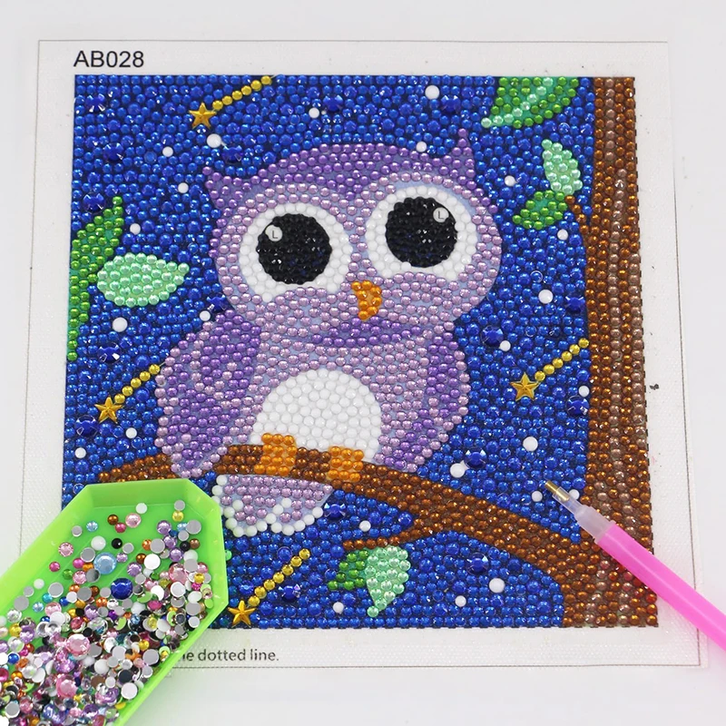 DIY Diamond Art Dots Painting Kits for Kids Animal Art Crafts Kids
