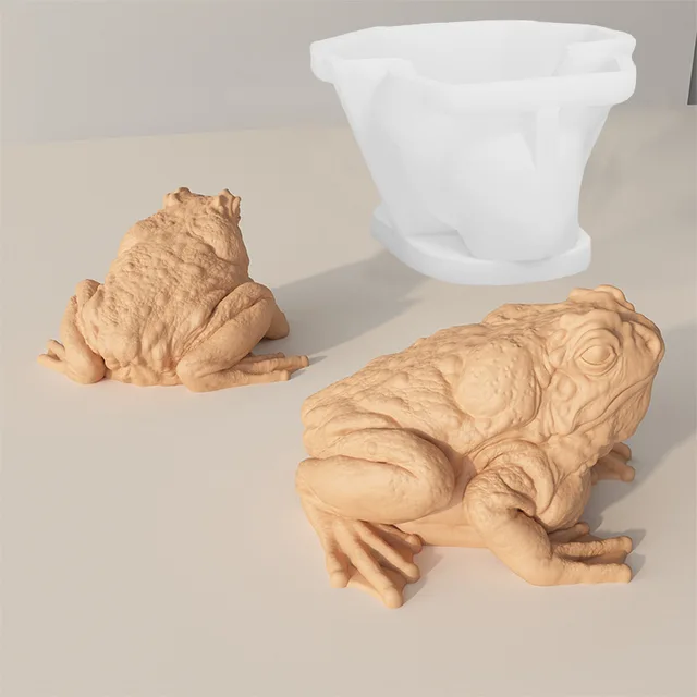 Frog Candle Mold - Silicone Toad Resin Casting Mold For Candles And Crafts