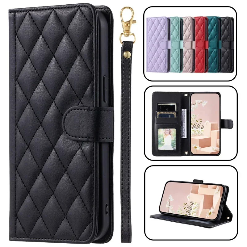 Custodia 12T Pro Per Xiaomi 12T Pro Cover Luxury Diamond Lattice Wallet Phone Case Per Xiaomi Mi12T 11T Pro Cover In Pelle Coque