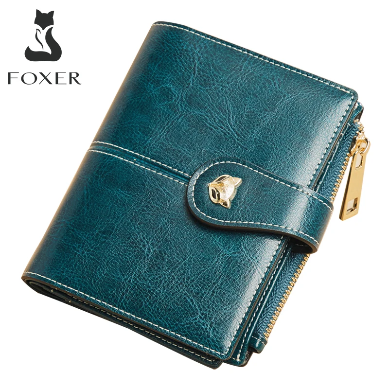 FOXER PVC Leather Small Key Case for Women Vintage Style Signature Card  Holder Girl's Mini Key Bag Monogram Lady Coin Pocket - AliExpress