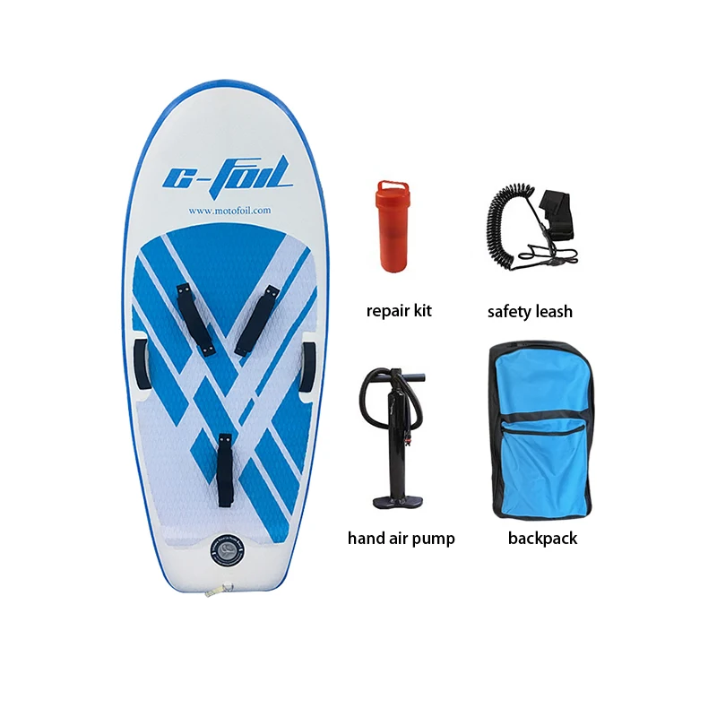 surfing water sports kitesurf hydrofoil wing foil surfboard Carbon fiber reinforced PVC drop stitch 110L 140L Inflatable board