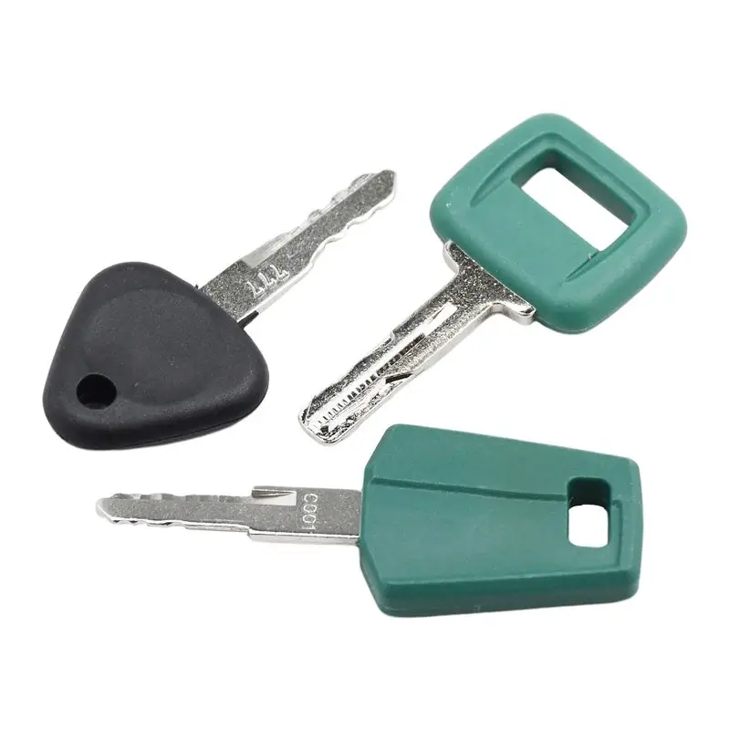 3PC Ignition Key Set 11039228 777 Compatible with Volvo Truck A20C A20C BM A25C A25C A25D A25E A30 A30C A30C A30D A30E A35 A35C