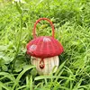 Summer Children Woven Bag Children Rattan Coin Purse Wallet Kids Mini Basket Tote Bags Mushroom Shape Storage Basket Photo Props 5