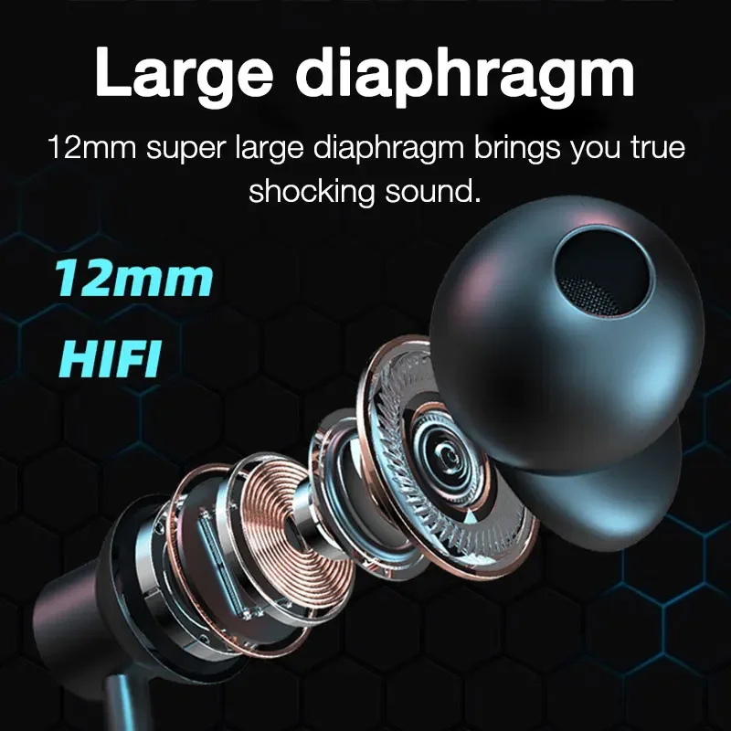 EARDECO BT128 100 Hrs Playback Bluetooth Headphone Bass Wireless Headphones Stereo Sport Auriculares Bluetooth Earphone Headphone Mic - Image 2